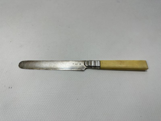 ANTİKA FİL DİŞİ SAPLI GÜMÜŞ MEYVE BIÇAĞI