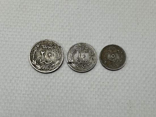 SULTAN MEHMED REŞAD DÖNEMİ 20-10-5 PARA LOTU