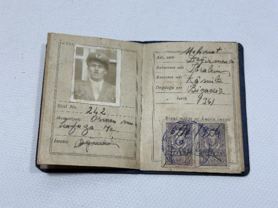 ANTİKA ORMAN MUHAFAZA MEMURU HÜVİYET CÜZDANI