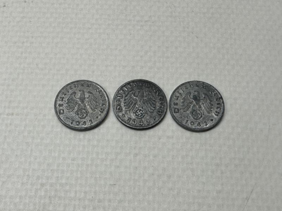 NAZİ ALMANYASI 1942 TARİHLİ 1 PFENNIG PARA LOTU