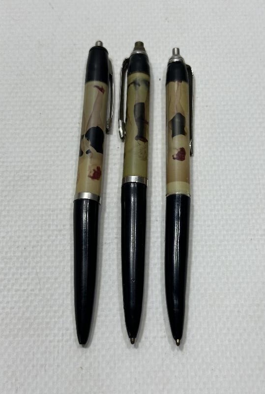 NÜ RESİMLİ ÜÇ ADET TÜKENMEZ KALEM