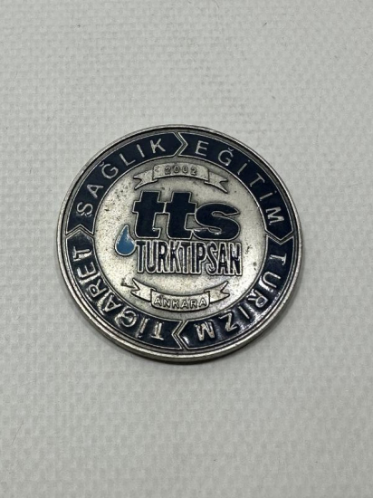 TÜRKTIPSAN SAĞLIK EĞİTİM TURİZM TİCARET YAZILI MİNELİ MADALYON