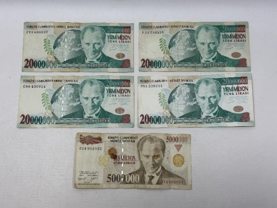 7. EMİSYON PARA LOTU: 5 MİLYON VE 20 MİLYONLAR