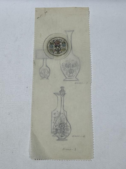 SANATÇI V. GÖNÜLAL TARAFINDAN YAPILMIŞ OSMANLI DESEN ÇALIŞMASI