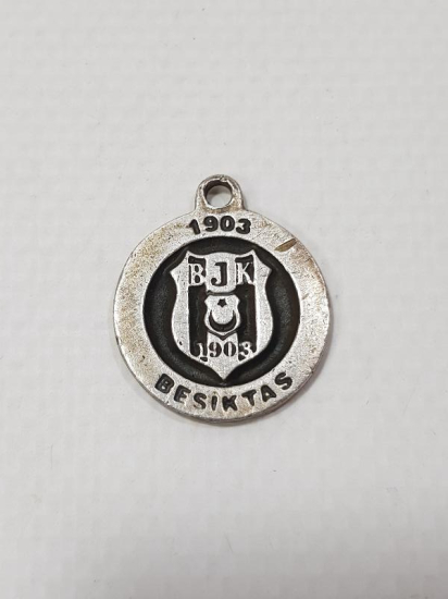 1903 BEŞİKTAŞ TEMALI GÜMÜŞ KOLYE UCU