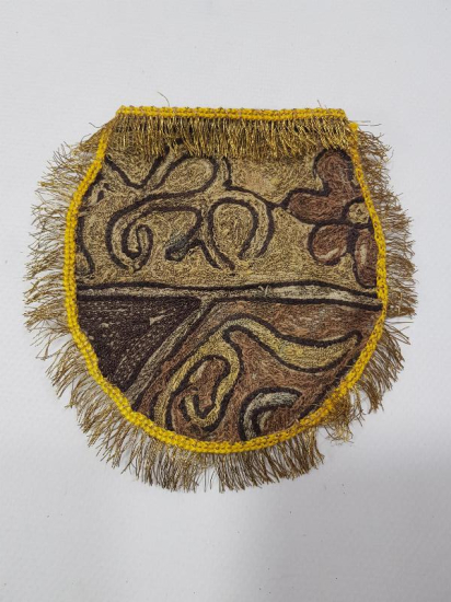 OSMANLI DÖNEMİ ÜZERİ OSMANLICA YAZILI SUZENİ İŞÇİLİKLİ KINA KESESİ 