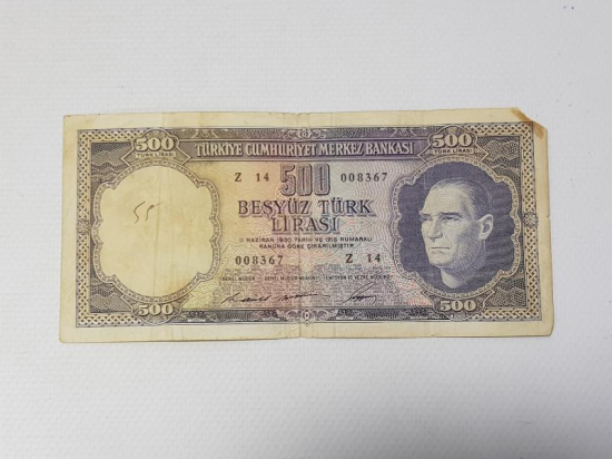 TC 5. EMİSYON 500 LİRA