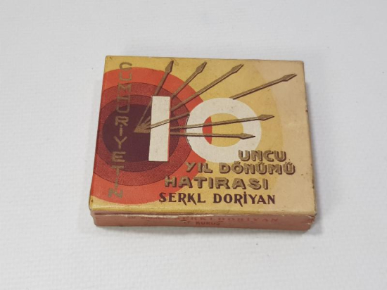CUMHURİYETİN 10. YIL DÖNÜMÜ HATIRASI SERKL DORİYAN SİGARA KUTUSU