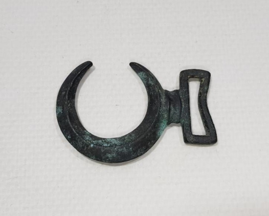 OSMANLI DÖNEMİ ÇOK NADİR HİLAL FORMLU SÜVARİ SUBAY AT TOKASI