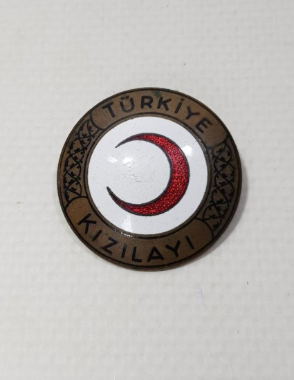 TÜRKİYE KIZILAYI ÇOK NADİR BÜYÜK BOY MİNELİ ROZET