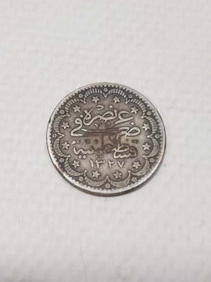 SULTAN MEHMET REŞAD HAN DÖNEMİ GÜMÜŞ 5 KURUŞ 