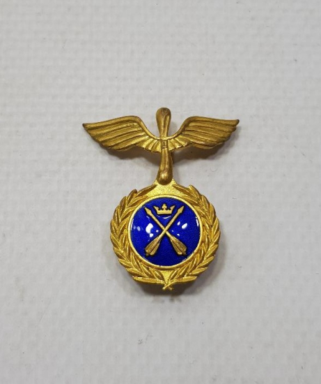 ALTIN KAPLAMA MİNELİ DART ROZETİ 