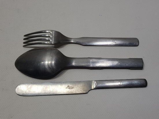 OSMANLI HİLALİ AHMER ÇATAL KAŞIK BIÇAK SETİ 