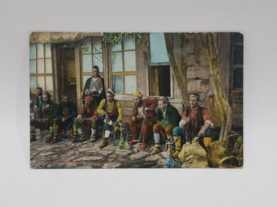 KAHVE KÜLTÜRÜ: OSMANLI DÖNEMİ KAHVEHANEDEKİ TİPLER KARPOSTAL