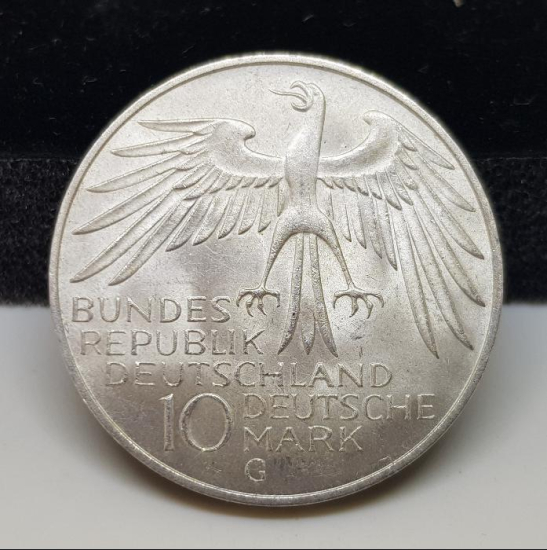 1972 MÜNİH OLİMPİYATLARI GÜMÜŞ 10 MARK HATIRA PARA