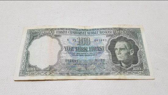 5. EMİSYON 100 LİRA KAĞIT PARA