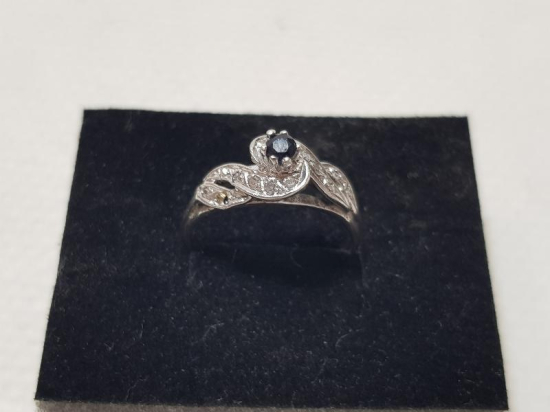 ANTİKA SAFİR TAŞLI PIRLANTA YÜZÜK