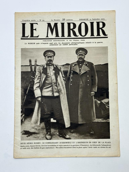 1. DÜNYA SAVAŞI & ÇANAKKALE SAVAŞI GÖRSELLİ ÇOK NADİR LE MIROIR DERGİSİ