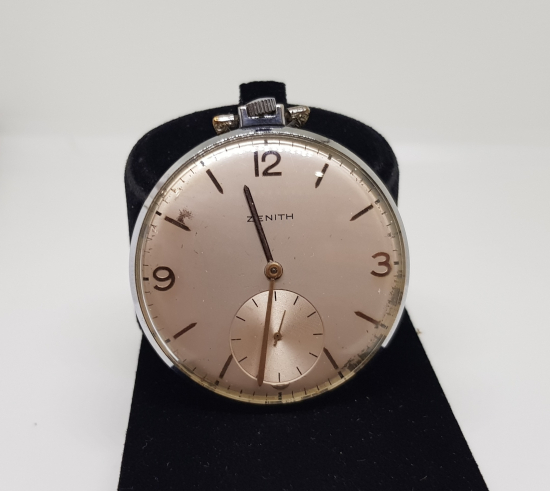 ZENİTH MARKA ÇİL KONDİSYONDA ANTİKA KURMALI SMOKİN CEP SAATİ