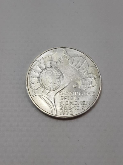 1972 MÜNİH OLİMPİYATLARI HATIRA PARA GÜMÜŞ 10 MARK