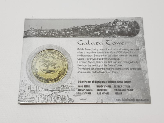 GALATA KULESİ HATIRA MADALYA 