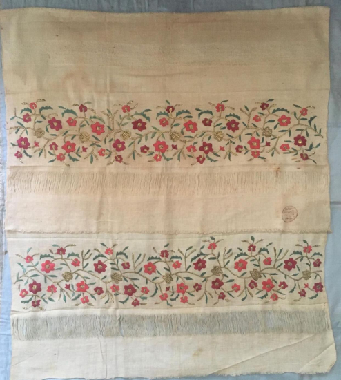 OSMANLICA DAMGALI 1853 TARİHLİ ÇOK NADİR HAVLU