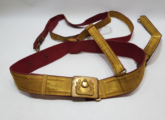 OSMANLI SON DÖNEM ÇOK NADİR SIRMALI SUBAY KEMERİ