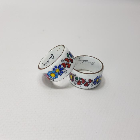 ANTİKA SANATÇI İMZALI BİR ÇİFT MİNELİ PEÇETELİK