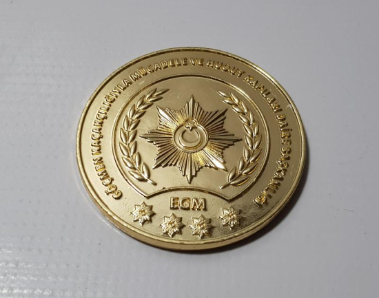 GÖÇMEN KAÇAKÇILIĞIYLA MÜCADELE VE HUDUT KAPILARI DAİRE BAŞKANLIĞI ÇOK NADİR MADALYON