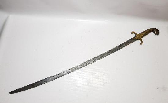 OSMANLI DÖNEMİ PALA FORMLU YALMANLI ERTUĞRUL ALAYLARI SUBAY KILICI