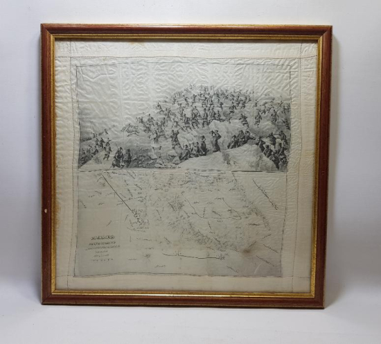 OSMANLI-YUNAN MUHAREBESİ HATIRASI ÇOK NADİR İPEK MENDİL