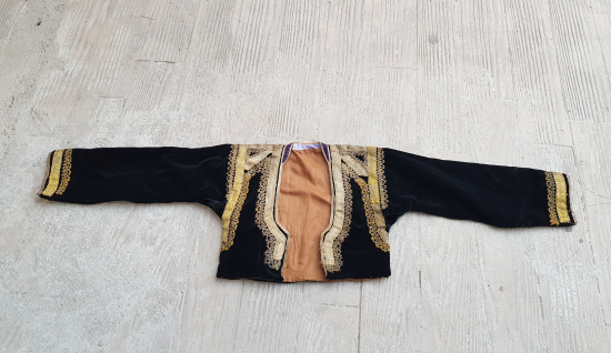 OSMANLI DÖNEMİ SIRMA İŞÇİLİKLİ KADİFE GELİN CEPKENİ