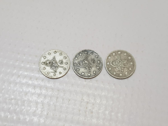 SULTAN ABDÜLHAMİD HAN GÜMÜŞ 1 KURUŞLAR