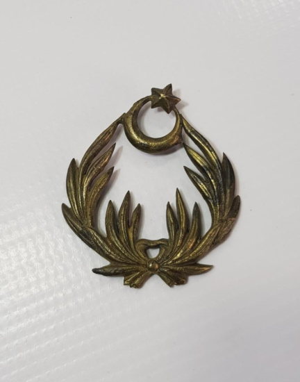 1. DÜNYA SAVAŞI DÖNEMİ BÜYÜK BOY NADİR OSMANLI PAŞASI ŞAPKA KOKARTI