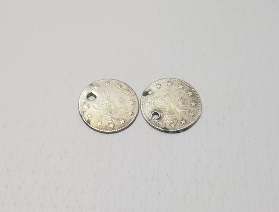 SULTAN ABDÜLHAMİD DÖNEMİ GÜMÜŞ 1 KURUŞLAR