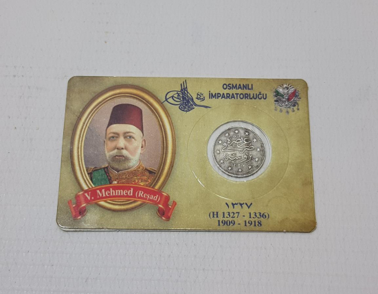 SULTAN MEHMED REŞAD BURSA SEYAHAT PARASI GÜMÜŞ 2 KURUŞ