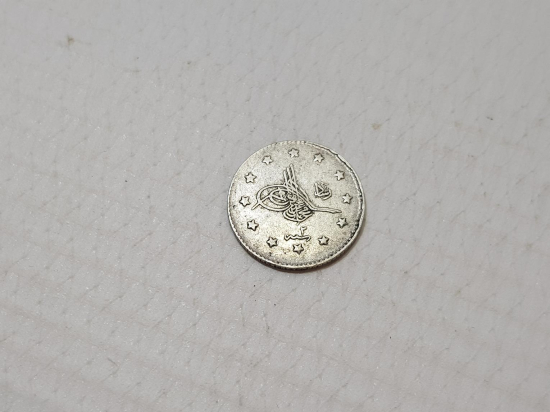 SULTAN MEHMED REŞAD DÖNEMİ GÜMÜŞ 1 KURUŞ MECİDİYE PARA