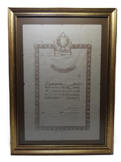 OSMANLICA İSTİKLAL MADALYASI BERATI