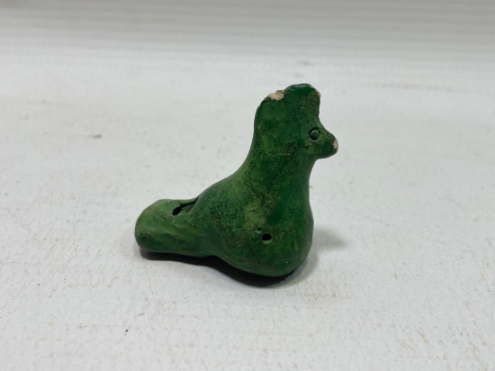 OSMANLI DÖNEMİ EL YAPIMI NADİR KUŞ FİGÜRLÜ OYUNCAK TOPRAK DÜDÜK