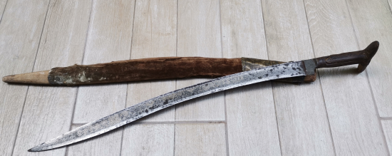 İKİ TARAFI GÜMÜŞ ÇAKMA İŞÇİLİKLİ OSMANLI DÖNEMİ YENİÇERİ YATAĞANI