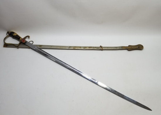 CUMHURİYET BAŞLARI BOYNUZ SAPLI VE GRAVÜRLÜ SUBAY KILICI