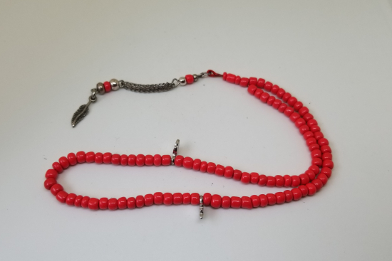 MERCAN TAŞINDAN MAMUL ANTİKA NAMAZ TESPİHİ