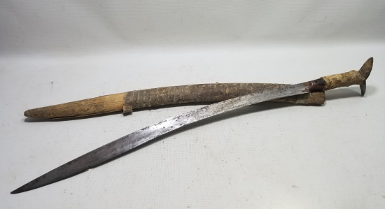 ORİJİNAL KININDA OSMANLI DÖNEMİ BAŞIBOZUK KILICI - EFE YATAĞANI