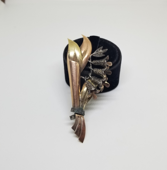 OSMANLI DÖNEMİ ELMAS TAŞLI ALTIN BROŞ