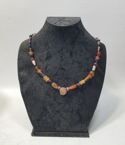 OSMANLI DÖNEMİ DOĞAL TAŞ BONCUKLARDAN YAPILMIŞ GERDANLIK