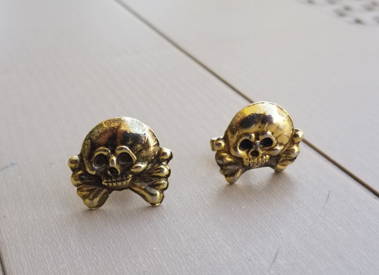 2. DÜNYA SAVAŞI DÖNEMİ ALTIN KAPLAMA NAZİ SUBAY KOL DÜĞMESİ TAKIMI