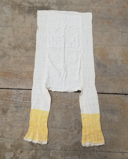 OSMANLI DÖNEMİ EL DOKUMA PAMUKLU ŞALVAR İÇLİĞİ