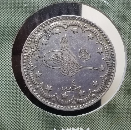 SULTAN MEHMET REŞAT HAN DÖNEMİ GÜMÜŞ 5 KURUŞ MECİDİYE