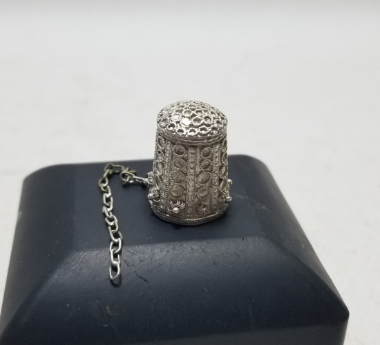 GÜHERZE İŞÇİLİKLİ OSMANLI DÖNEMİ GÜMÜŞ TERZİ YÜKSÜĞÜ