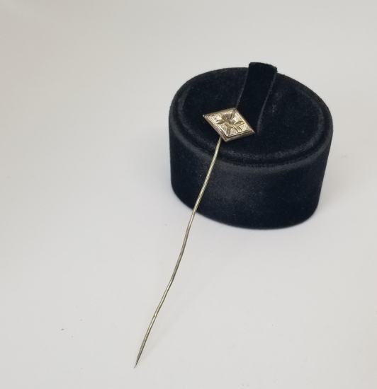 OSMANLI DÖNEMİ SAVATLI GÜMÜŞ YAKA İĞNESİ